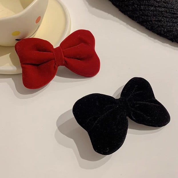 Miso - Korean Children Fashion - #discoveringself - Ribbon Velvet Hairpin