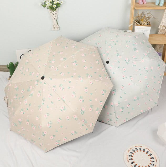 Miso - Korean Children Fashion - #discoveringself - Flower Auto Unbrella Parasol - 4