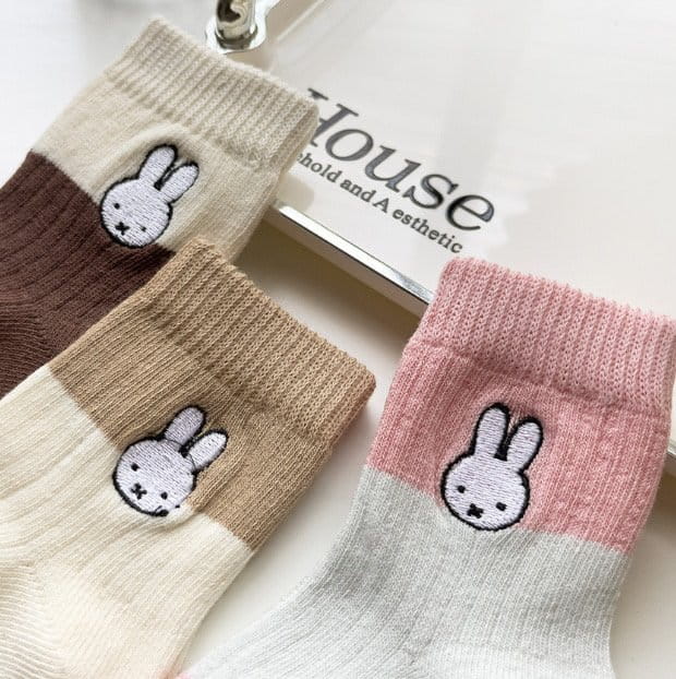 Miso - Korean Children Fashion - #fashionkids - Rabbit Socs Set - 2