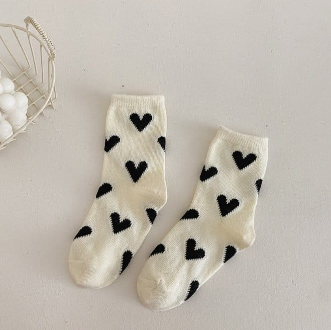 Miso - Korean Children Fashion - #magicofchildhood - Heart Socks Set