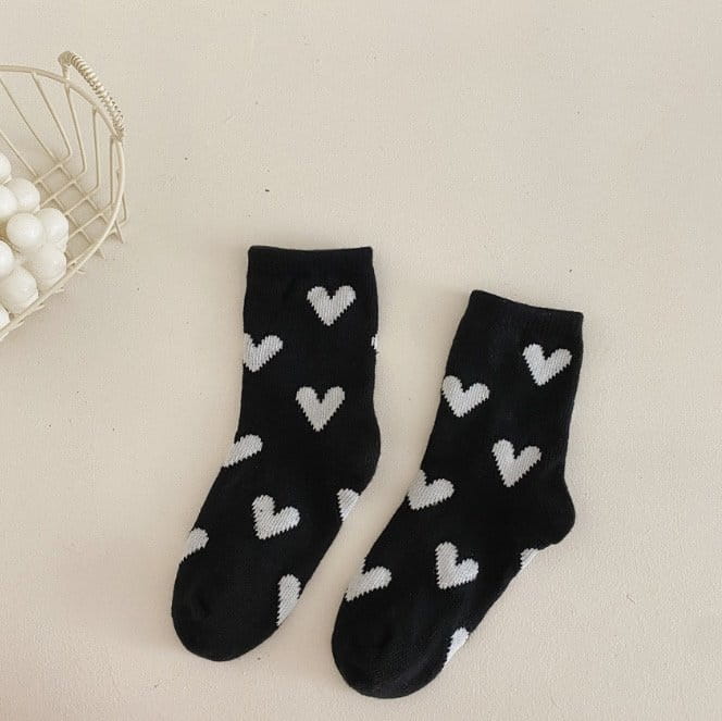 Miso - Korean Children Fashion - #minifashionista - Heart Socks Set - 2