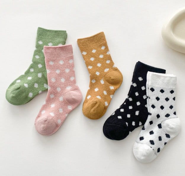 Miso - Korean Children Fashion - #prettylittlegirls - So Dot Socks - 2