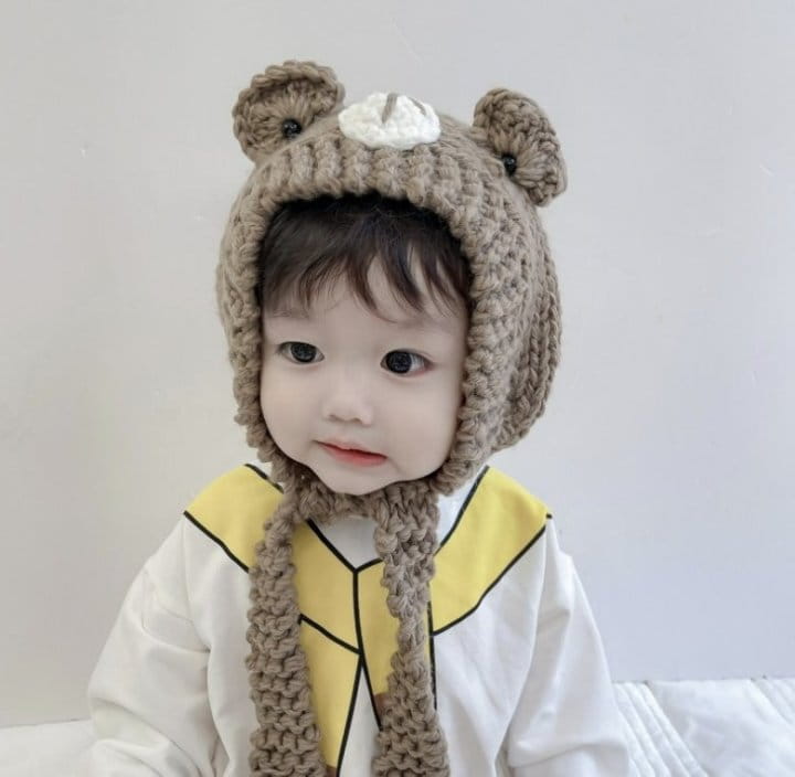 Miso - Korean Children Fashion - #stylishchildhood - Bear Knir Earmuffs - 5