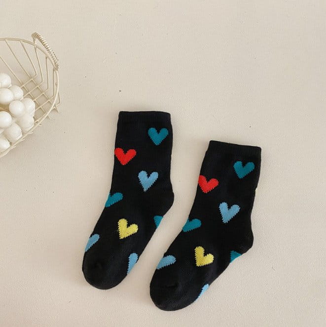 Miso - Korean Children Fashion - #prettylittlegirls - Heart Socks Set - 4