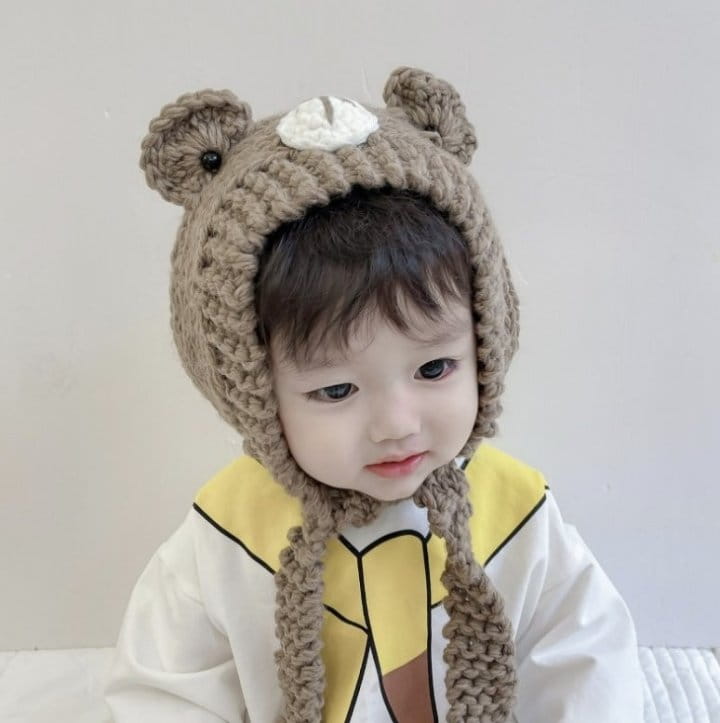 Miso - Korean Children Fashion - #todddlerfashion - Bear Knir Earmuffs - 4