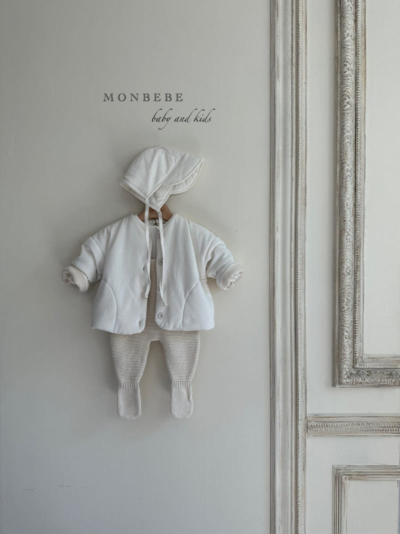 Monbebe - Korean Baby Fashion - #babyfashion - Knit Foot Dungarees Pants - 11