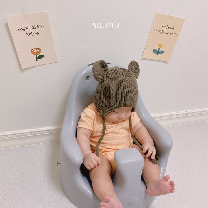 New World - Korean Baby Fashion - #onlinebabyshop - Knit Bonnet