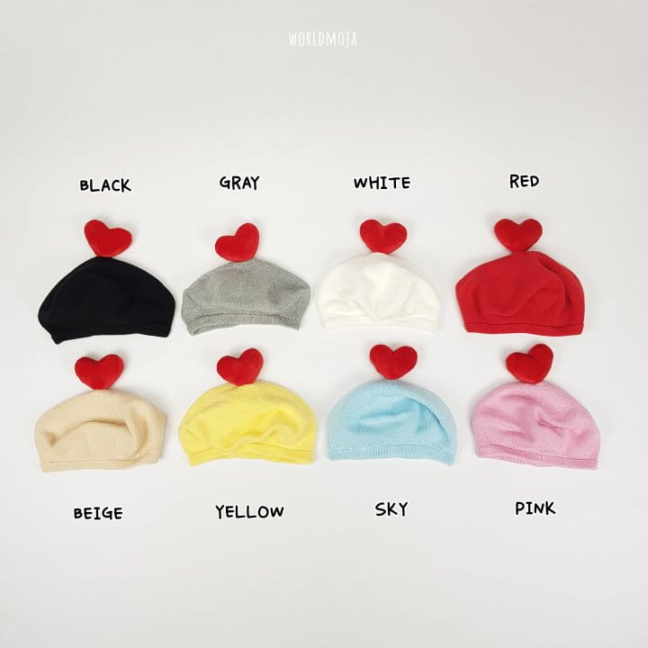 New World - Korean Children Fashion - #prettylittlegirls - Heart Beret Hat