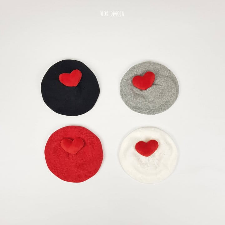 New World - Korean Children Fashion - #todddlerfashion - Heart Beret Hat - 2