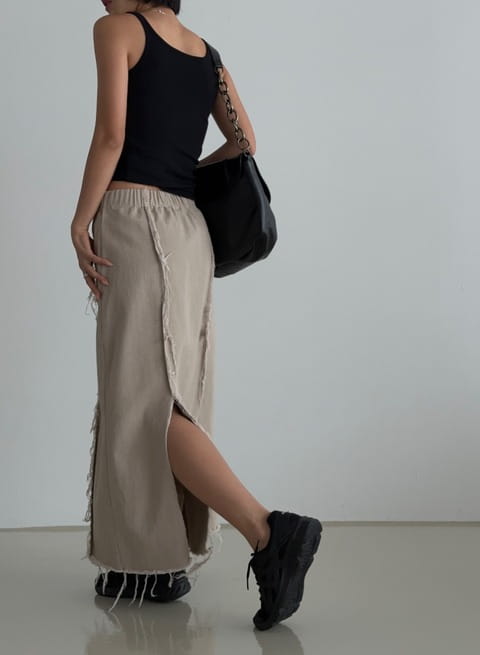 One The Woman - Korean Women Fashion - #momslook - Catch Washing Skirt - 2