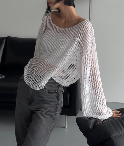 One The Woman - Korean Women Fashion - #momslook - Barbie Knit Tee