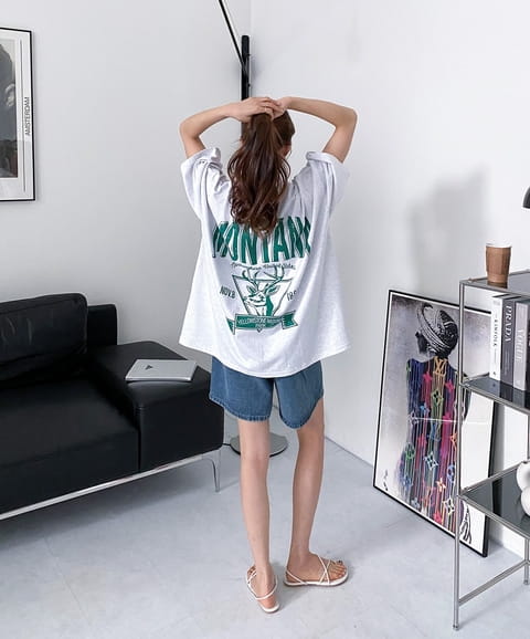 One The Woman - Korean Women Fashion - #pursuepretty - Montana Big Tee - 8