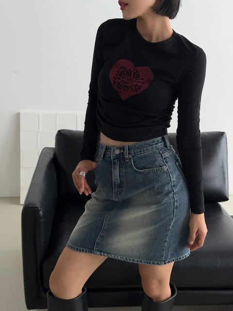 One The Woman - Korean Women Fashion - #pursuepretty - My Heart Tee - 5