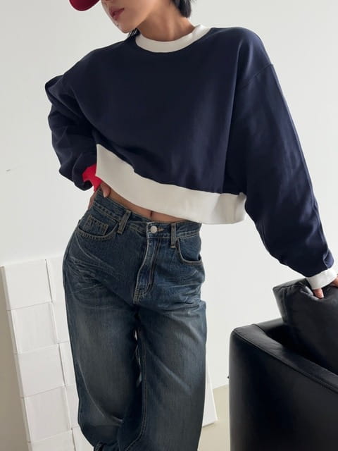 One The Woman - Korean Women Fashion - #romanticstyle - Point Sweatshirt