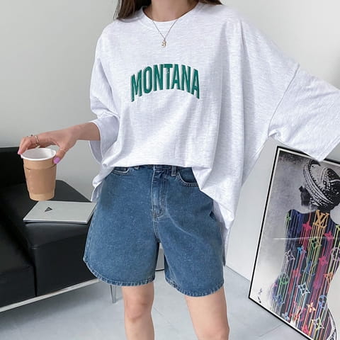 One The Woman - Korean Women Fashion - #womensfashion - Montana Big Tee - 5