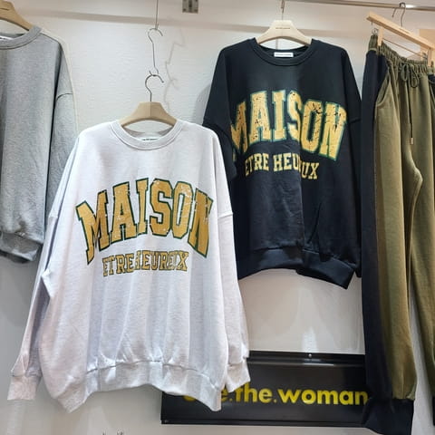 One The Woman - Korean Women Fashion - #momslook - Masion Sweatshirt - 4