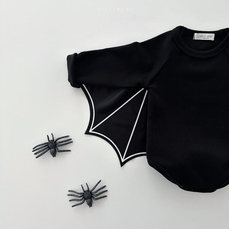 Oott Bebe - Korean Baby Fashion - #babyboutiqueclothing - Bat Bodysuit Leggings Set - 2