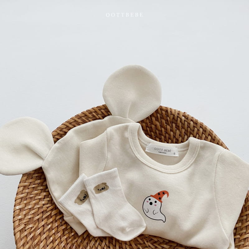 Oott Bebe - Korean Baby Fashion - #babyfashion - Ghoast Bodysuit - 6