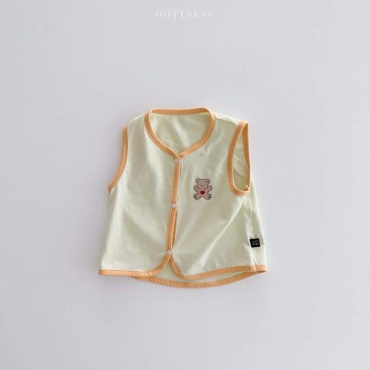 Oott Bebe - Korean Baby Fashion - #babyfashion - Sweet Modal Vest 2~12m - 4