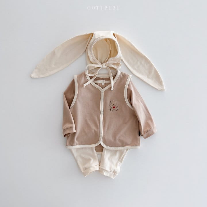 Oott Bebe - Korean Baby Fashion - #babyoutfit - Sweet Modal Bunny Bonnet - 5