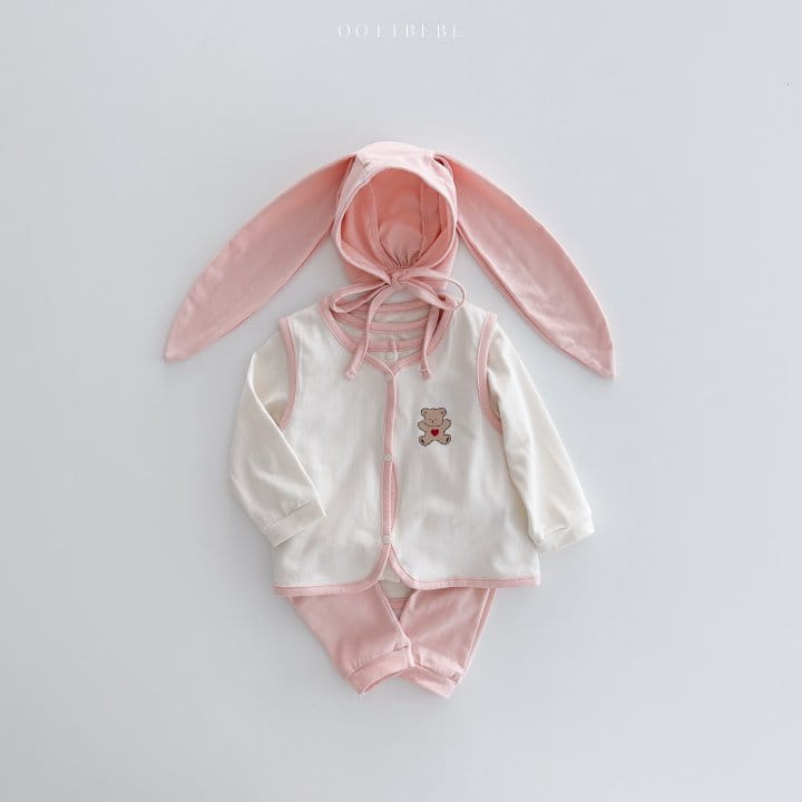 Oott Bebe - Korean Baby Fashion - #babyoutfit - Sweet Modal Bunny Bonnet - 6