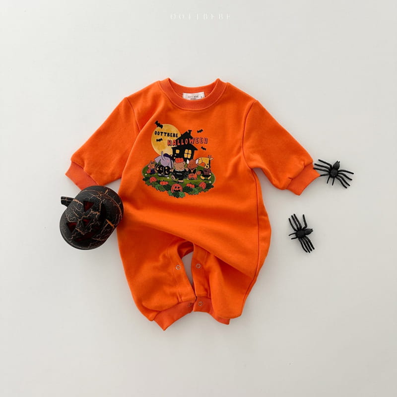 Oott Bebe - Korean Baby Fashion - #babywear - Pumpkin Bodysuit - 2