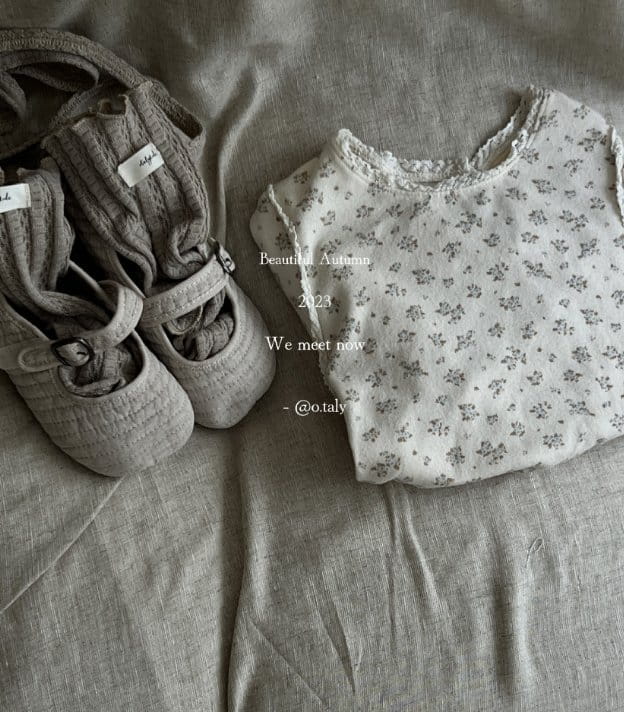 Otaly - Korean Children Fashion - #fashionkids - Small Flower Lace Tee