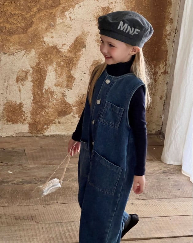 Otaly - Korean Children Fashion - #kidsshorts - Denim Overalls - 11