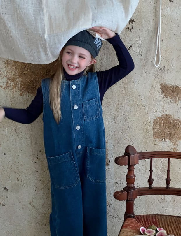 Otaly - Korean Children Fashion - #littlefashionista - Denim Overalls