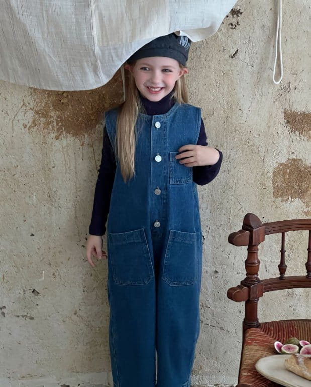 Otaly - Korean Children Fashion - #magicofchildhood - Denim Overalls - 2