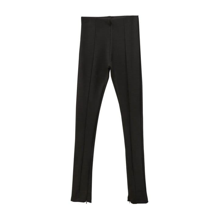 Paper Moon - Korean Women Fashion - #momslook - ribbed side slit leggings