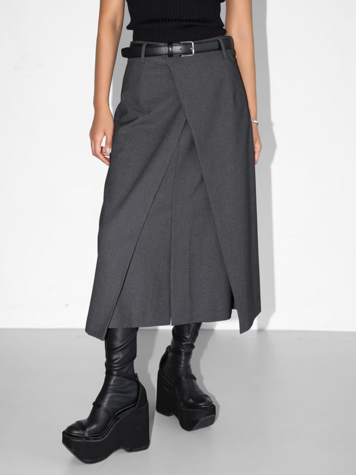 Paper Moon - Korean Women Fashion - #womensfashion - classic wrap midi flared skirt - 4