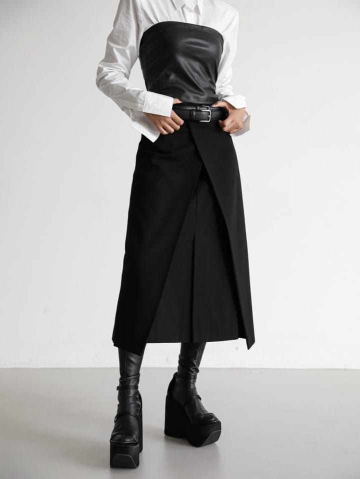 Paper Moon - Korean Women Fashion - #momslook - classic wrap midi flared skirt - 8