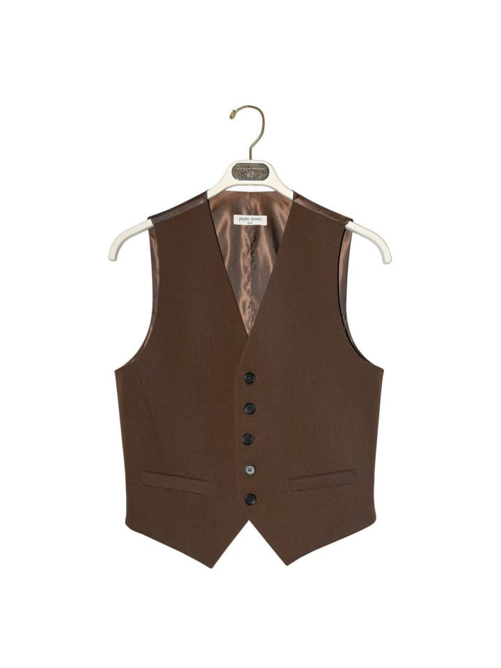 Paper Moon - Korean Women Fashion - #momslook - five button down tailored suit vest - 5