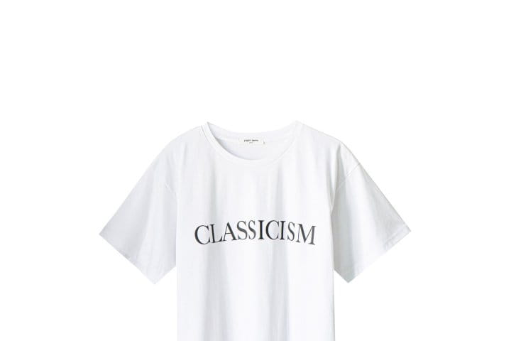 Paper Moon - Korean Women Fashion - #momslook - premium CLASSICISM print t ~ shirt - 3