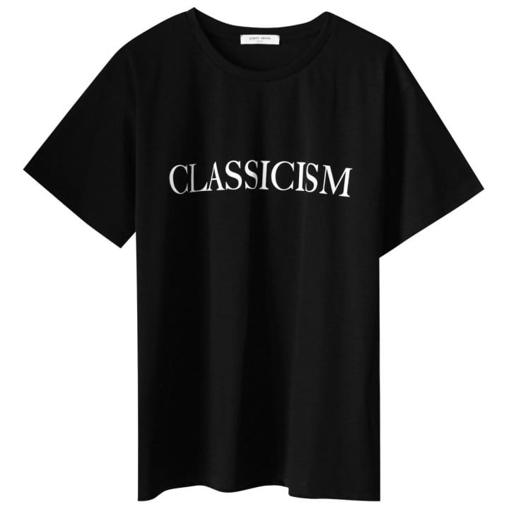 Paper Moon - Korean Women Fashion - #romanticstyle - premium CLASSICISM print t ~ shirt - 10