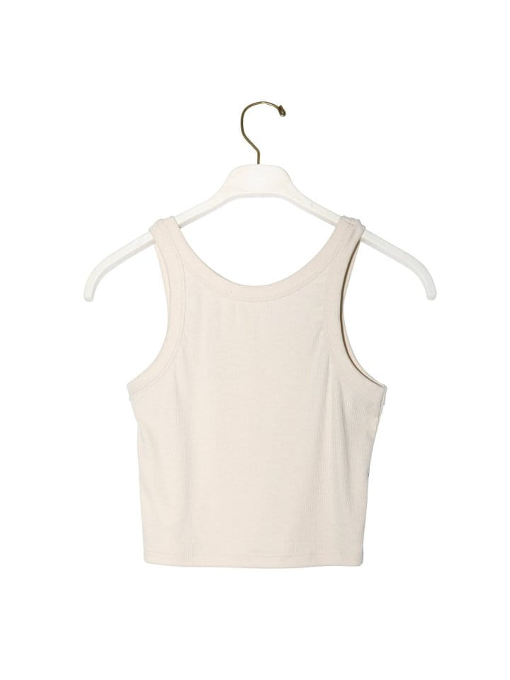 Paper Moon - Korean Women Fashion - #vintagekidsstyle - ribbed cropped tank sleeveless top - 3