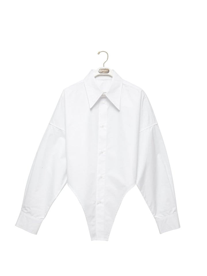 Paper Moon - Korean Women Fashion - #womensfashion - bodysuit detail button down shirt - 6