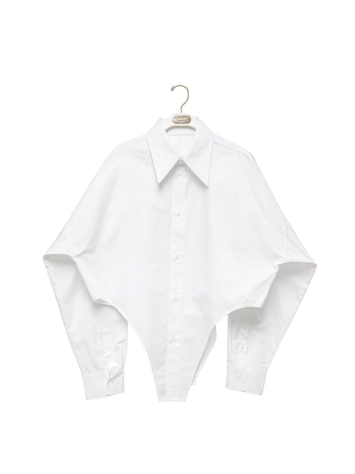 Paper Moon - Korean Women Fashion - #womensfashion - bodysuit detail button down shirt - 8