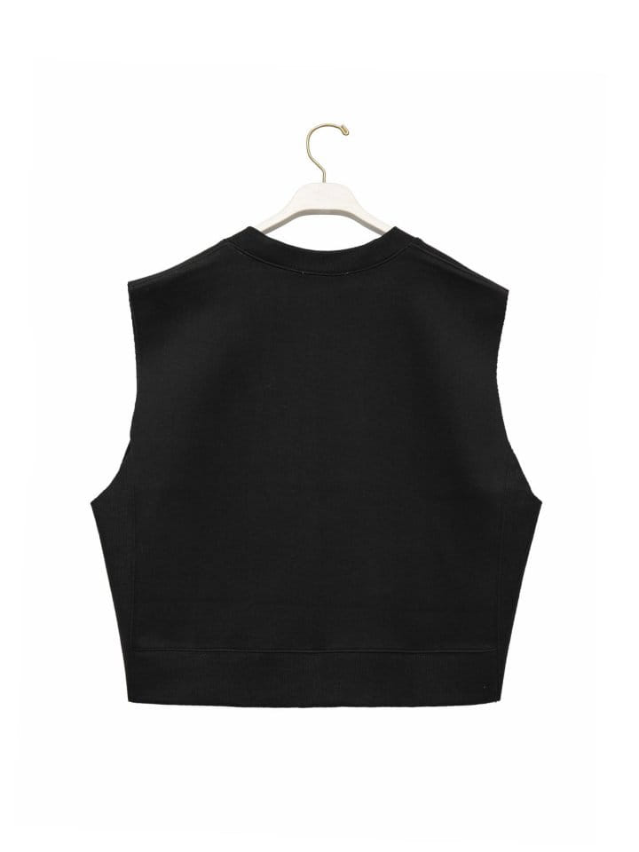 Paper Moon - Korean Women Fashion - #womensfashion - cut out detail cropped V ~ neck vest - 7