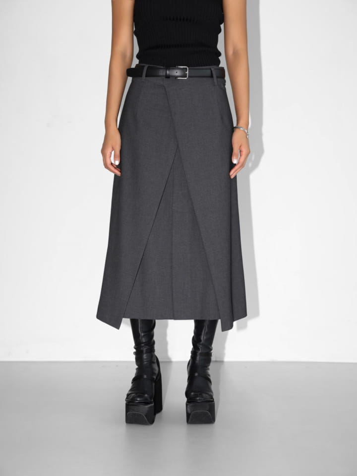 Paper Moon - Korean Women Fashion - #womensfashion - classic wrap midi flared skirt - 5