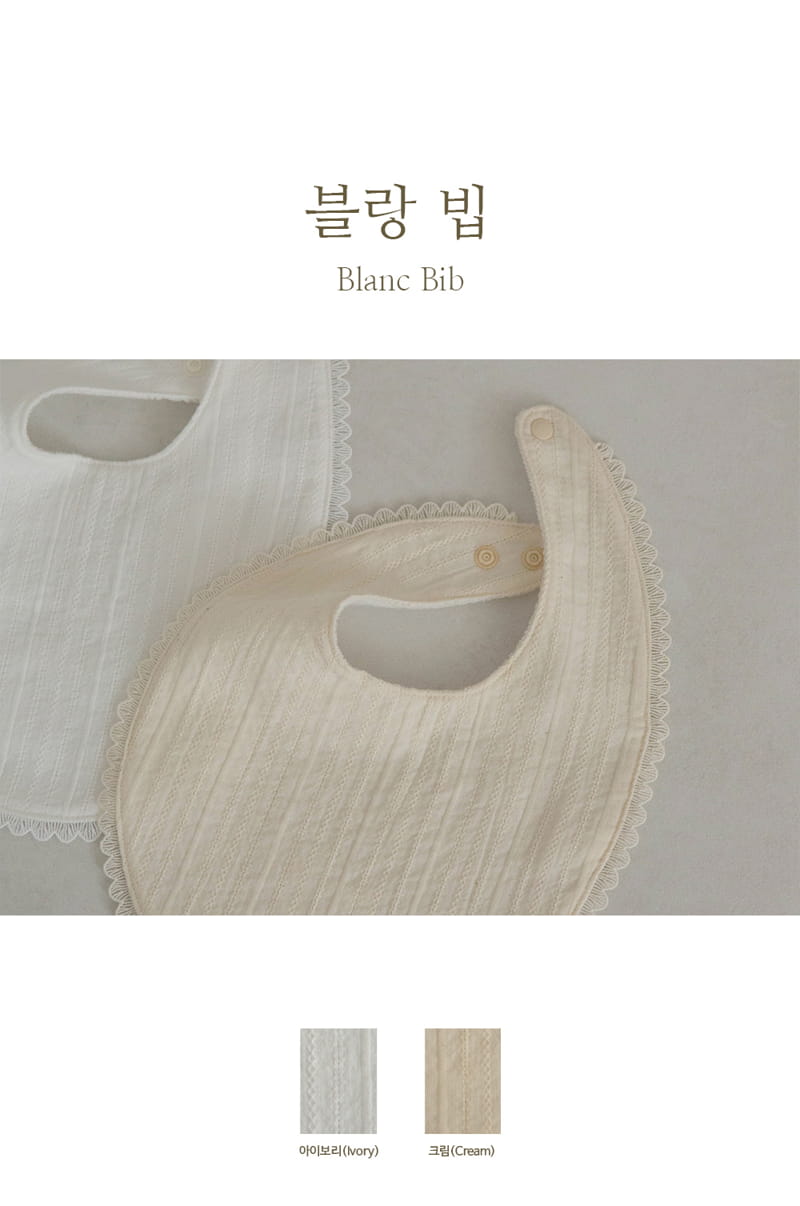 Peekaboo - Korean Baby Fashion - #babyfashion - Blanc Bib