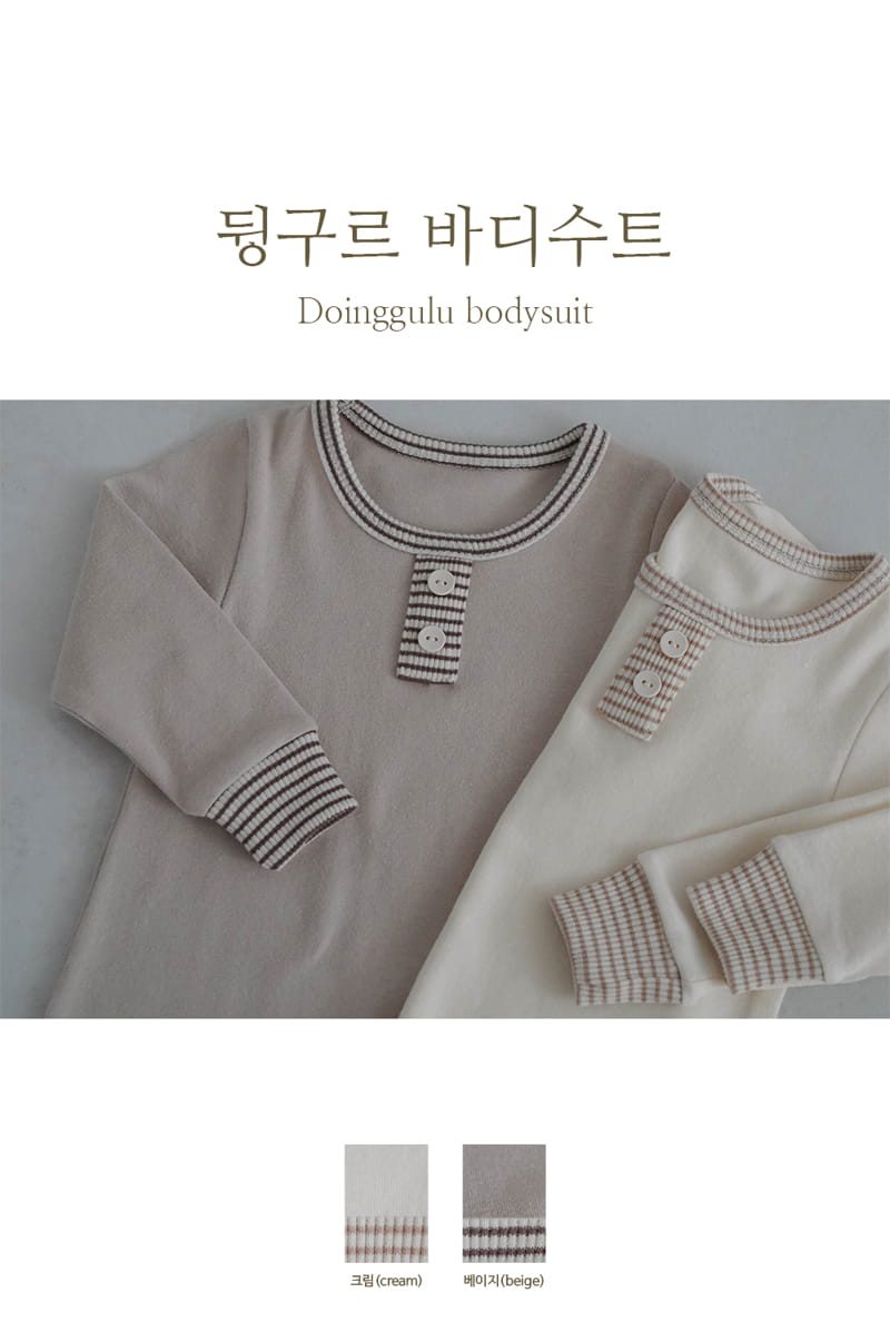 Peekaboo - Korean Baby Fashion - #babyoutfit - Doinggulu Bodysuit Set