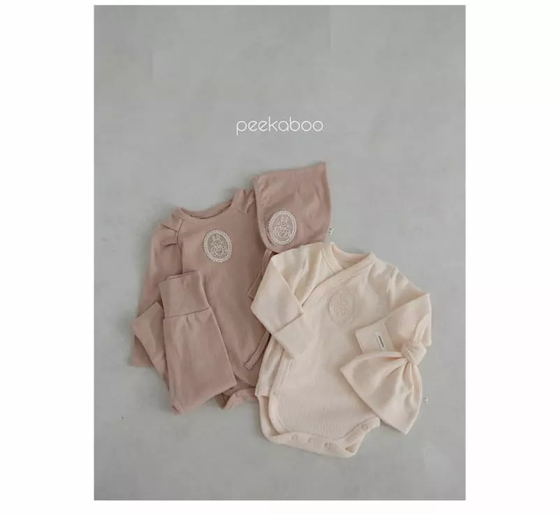 Peekaboo - Korean Baby Fashion - #onlinebabyshop - Rabbit Benet Set - 4