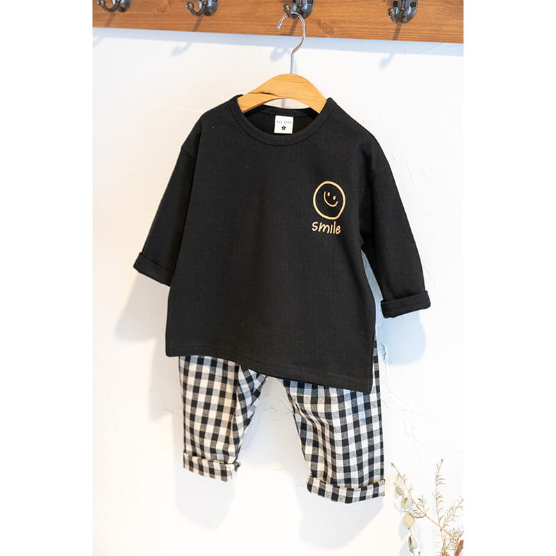 Raykids - Korean Children Fashion - #Kfashion4kids - Combi Check Top Bottom Set - 2