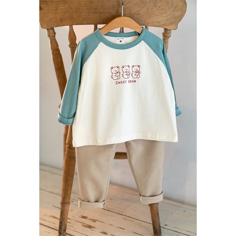 Raykids - Korean Children Fashion - #childofig - Sweet Bear Lounge Top Bottom Set