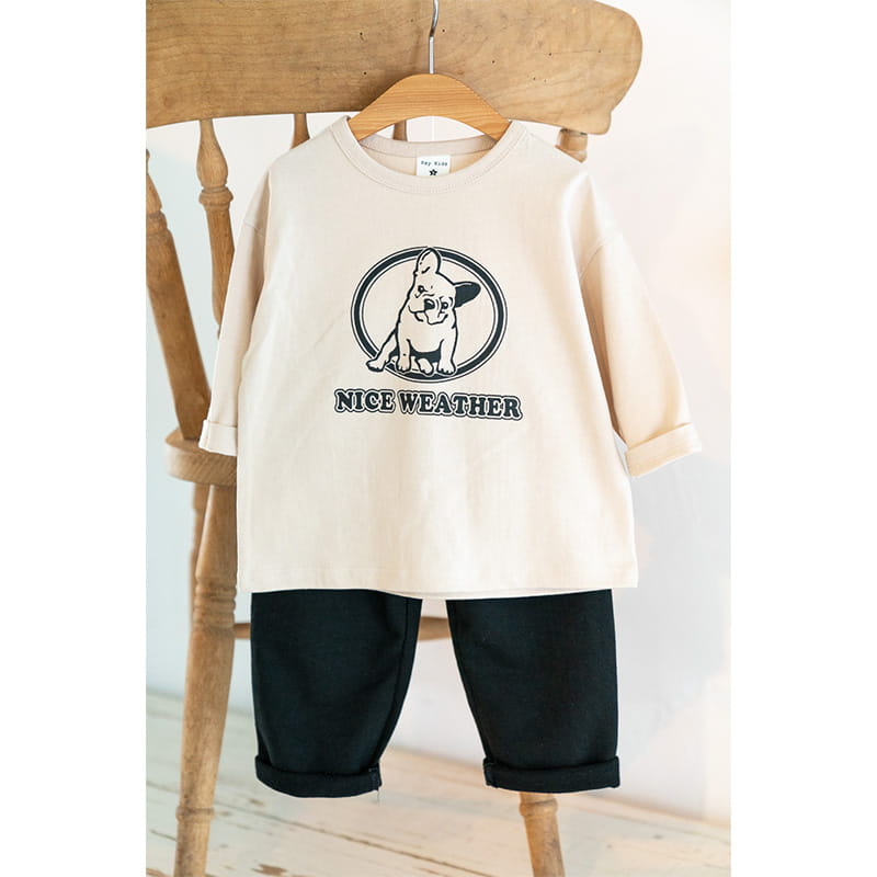 Raykids - Korean Children Fashion - #childrensboutique - bull Dog Lounge Top Bottom Set