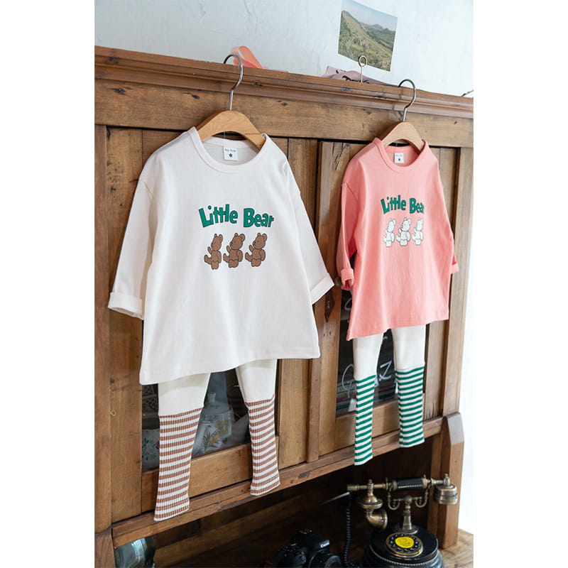 Raykids - Korean Children Fashion - #childrensboutique - Little Bear Top Bottom Set