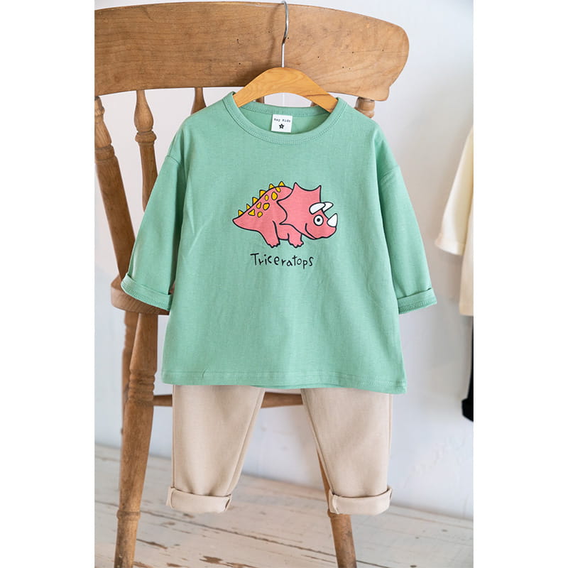 Raykids - Korean Children Fashion - #littlefashionista - Three Dino Lounge Top Bottom Set