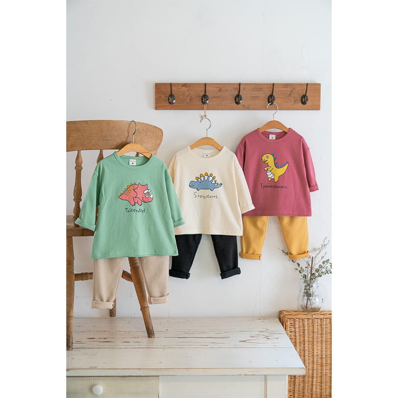 Raykids - Korean Children Fashion - #littlefashionista - Three Dino Tee - 3